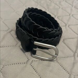 Youth Black Braided Belt